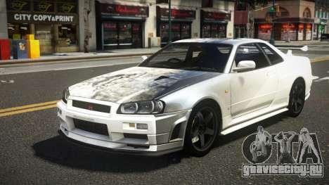 Nissan Skyline R34 ZL-R S6 для GTA 4