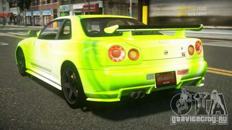 Nissan Skyline R34 ZL-R S8 для GTA 4