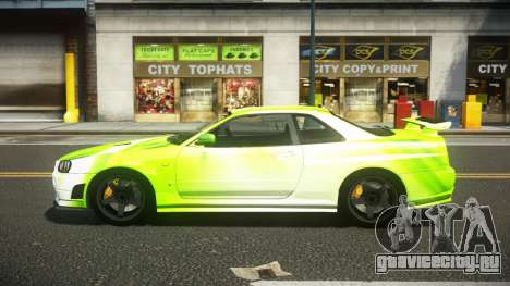 Nissan Skyline R34 ZL-R S8 для GTA 4