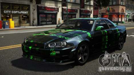 Nissan Skyline R34 ZL-R S10 для GTA 4