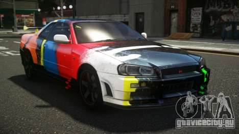 Nissan Skyline R34 ZL-R S5 для GTA 4