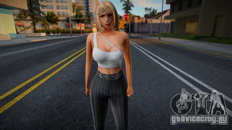 Молодая девушка в стиле СА 5 для GTA San Andreas