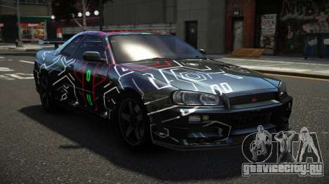 Nissan Skyline R34 ZL-R S1 для GTA 4