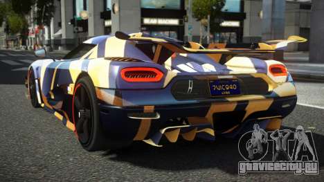 Koenigsegg Agera One RWZ S4 для GTA 4