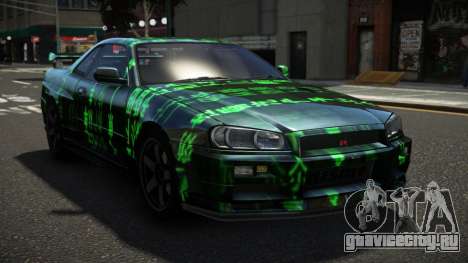 Nissan Skyline R34 ZL-R S10 для GTA 4