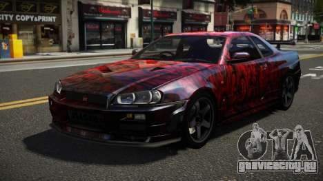 Nissan Skyline R34 ZL-R S3 для GTA 4