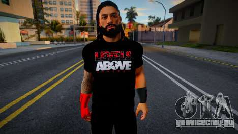 Roman Reigns T-Shirt with Gloves (LEVELS ABOVE) для GTA San Andreas