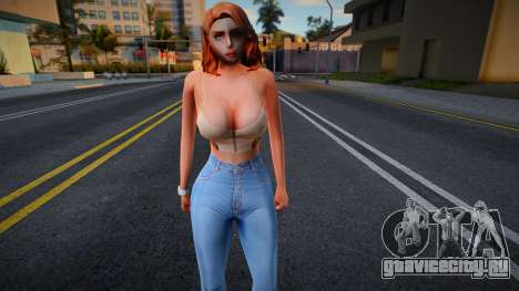 Молодая девушка в стиле СА 20 для GTA San Andreas