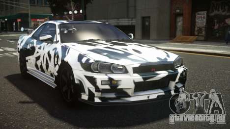 Nissan Skyline R34 ZL-R S14 для GTA 4