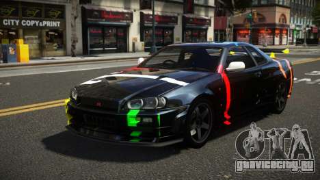 Nissan Skyline R34 ZL-R S5 для GTA 4