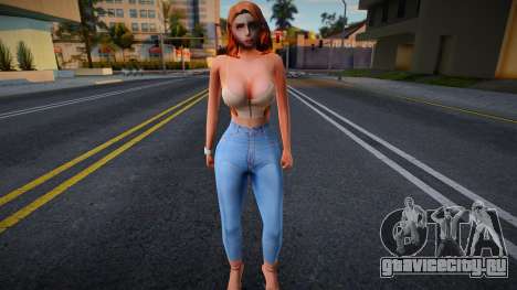 Молодая девушка в стиле СА 20 для GTA San Andreas