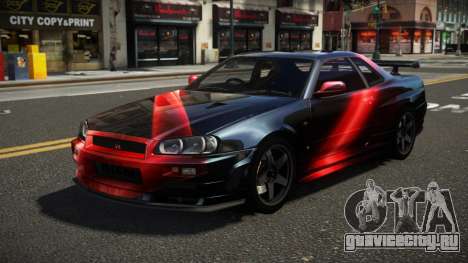 Nissan Skyline R34 ZL-R S2 для GTA 4