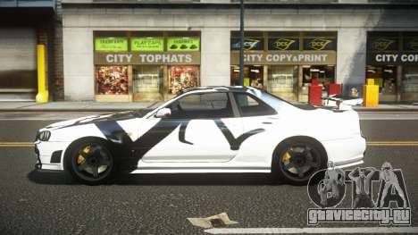 Nissan Skyline R34 ZL-R S14 для GTA 4