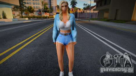 Молодая девушка в стиле СА 22 для GTA San Andreas