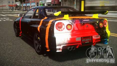 Nissan Skyline R34 ZL-R S5 для GTA 4