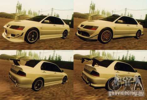 Mitsubishi Lancer Evolution IX FQ-360 2007 для GTA San Andreas