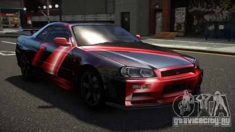 Nissan Skyline R34 ZL-R S2 для GTA 4