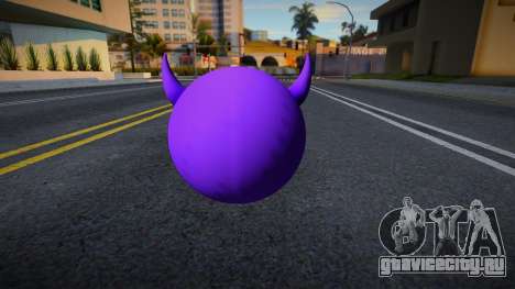 Emoji con Cara de Diablo Morado для GTA San Andreas