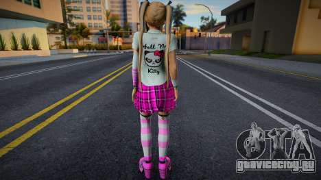 Marie Rose in School Uniform - Pink для GTA San Andreas