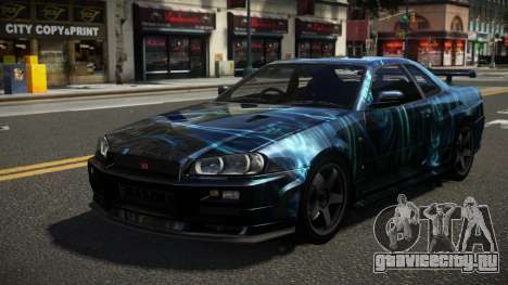 Nissan Skyline R34 ZL-R S12 для GTA 4