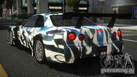 Nissan Skyline R34 XF-R S1 для GTA 4