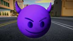 Emoji con Cara de Diablo Morado для GTA San Andreas