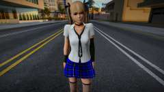 Marie Rose in School Uniform - Blue для GTA San Andreas