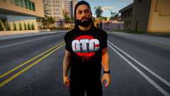 Roman Reigns T-Shirt no gloves (OTC) для GTA San Andreas