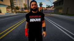 Roman Reigns T-Shirt with Gloves (LEVELS ABOVE) для GTA San Andreas