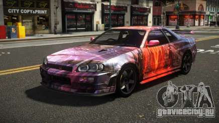 Nissan Skyline R34 ZL-R S9 для GTA 4