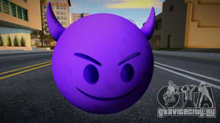 Emoji con Cara de Diablo Morado для GTA San Andreas