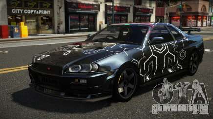 Nissan Skyline R34 ZL-R S1 для GTA 4