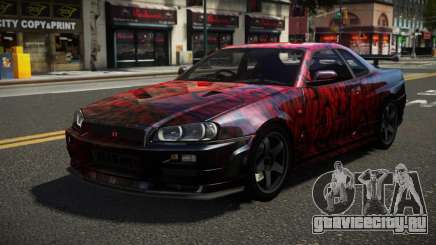 Nissan Skyline R34 ZL-R S3 для GTA 4