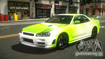 Nissan Skyline R34 ZL-R S8 для GTA 4