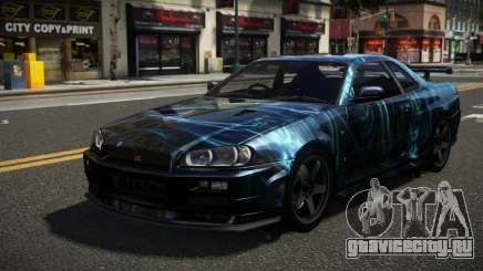 Nissan Skyline R34 ZL-R S12 для GTA 4