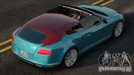 Bentley Continental GT 2014 Blue для GTA San Andreas