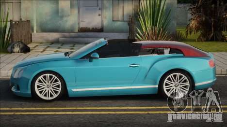 Bentley Continental GT 2014 Blue для GTA San Andreas