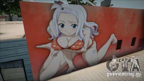 Mirajane Strauss Wall Graffiti для GTA San Andreas