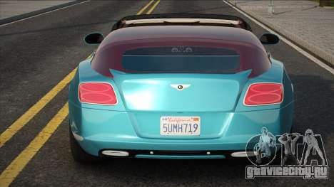 Bentley Continental GT 2014 Blue для GTA San Andreas