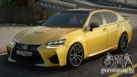 Lexus GS350 Yellow для GTA San Andreas