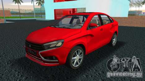 Lada Vesta Red для GTA Vice City