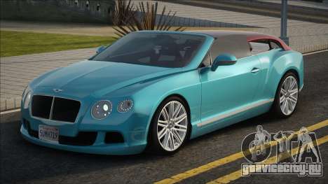 Bentley Continental GT 2014 Blue для GTA San Andreas