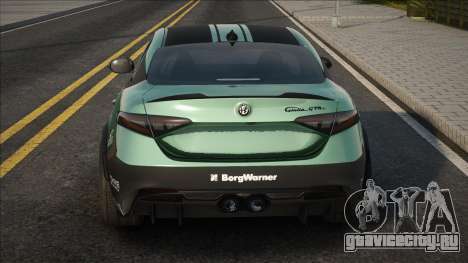 Alfa Romeo Giulia Gtam для GTA San Andreas