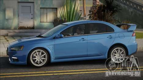 Mitsubishi Lancer Evolution Blue для GTA San Andreas