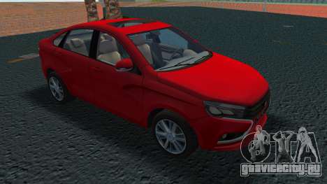 Lada Vesta Red для GTA Vice City