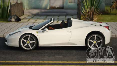 Ferrari 458 Spider V2 для GTA San Andreas