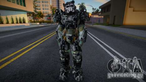 T-60 Power Armor - SAPD Urban Camo для GTA San Andreas