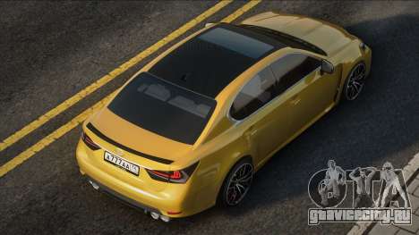 Lexus GS350 Yellow для GTA San Andreas