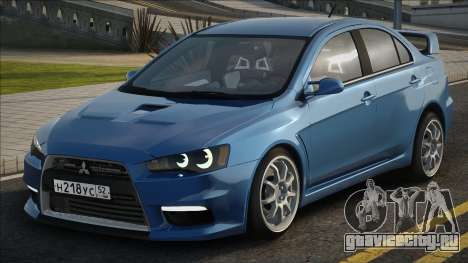 Mitsubishi Lancer Evolution Blue для GTA San Andreas