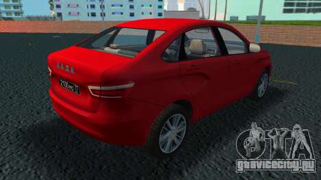 Lada Vesta Red для GTA Vice City